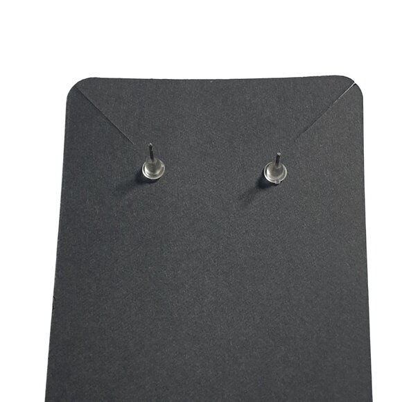 Teardrop Earrings Black Gemstone Rhinestone Stud Elegant Jewelry Formal Occasion - Picture 3 of 4